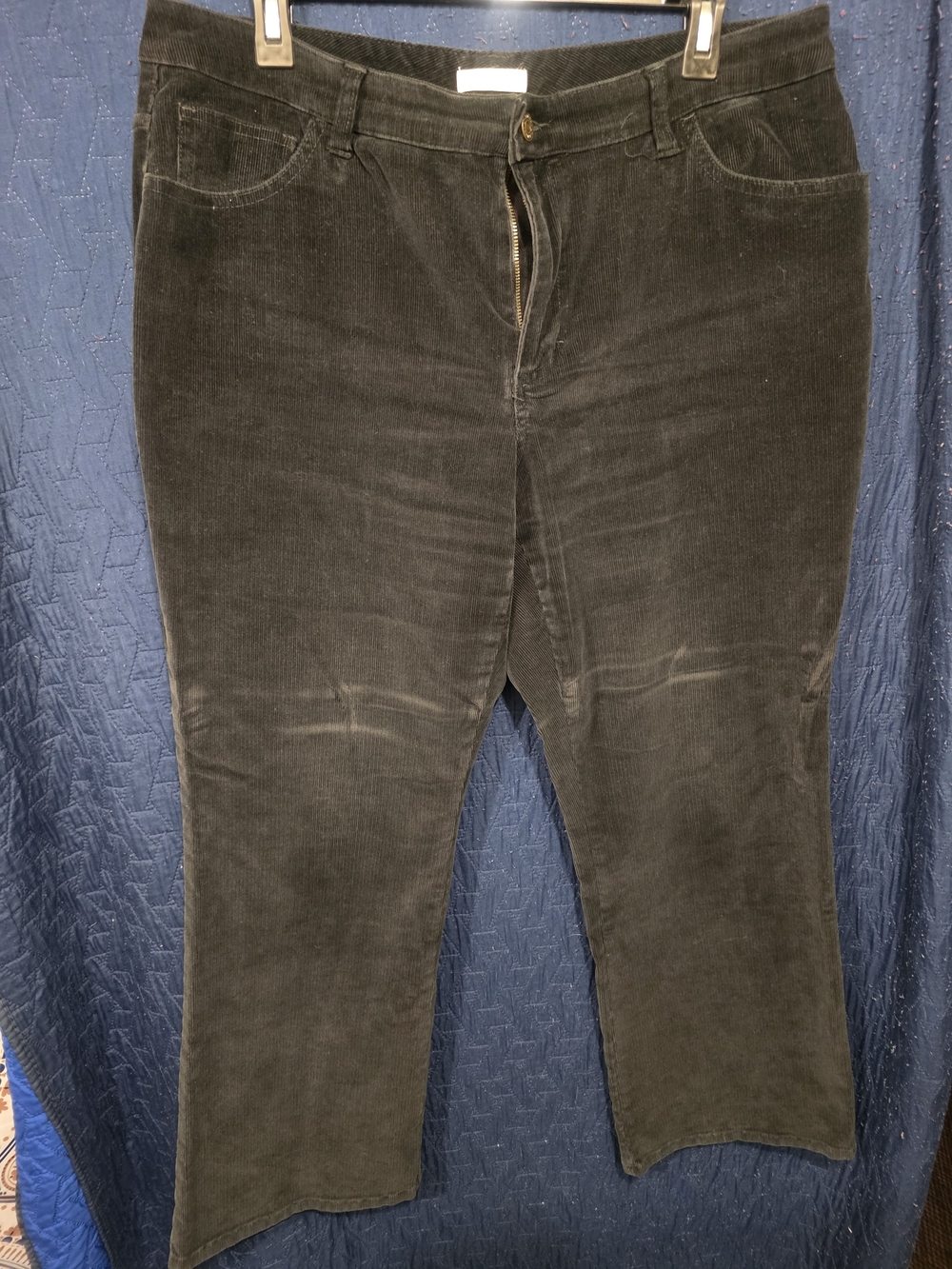 St. John's Bay Dark Black Corduroy Men's Pants